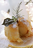 Vanilla apple in puff pastry