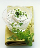 Chive quark with parsley
