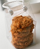 Peanut biscuits in gift bag