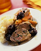 Pork fillet with prunes