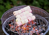 Marshmallows on a barbecue