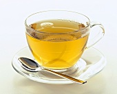 Hot Tea in Glass Cup
