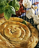 Baniza from Bulgaria (filo pastry with sheep's cheese filling)