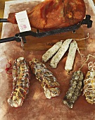 Corsican sausage and ham specialities