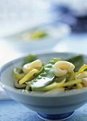Chinese vegetable stir-fry with cuttlefish