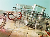 Sterile bottling jars and dishwasher basket