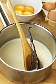 Making vanilla mousse