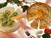 Quark-Rhabarber-Kuchen; Quark-Kiwi-Torte