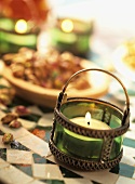Tea light holder in Middle Eastern style