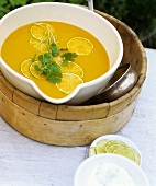 Carrot and lime soup