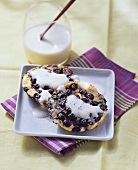 Blueberry and quark tartlet with vanilla whip