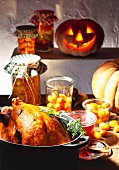 Roast turkey for Halloween