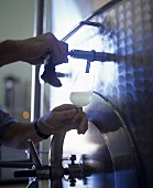 Testing level of fermentation of Sauvignon wine, S. Africa