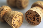 Various champagne corks