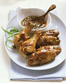 Chicken wings with Asian chili sauce