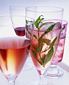 Home-made cherry liqueur, cherry aperitif & cherry champagne