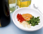 Ingredients for Asian chili and coriander marinade