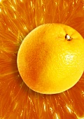 Orange, background: orange flesh 