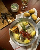 Pochouse (fish ragout) from the Saone valley, Burgundy