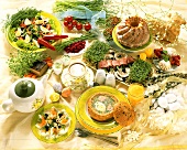 Various dishes for Easter breakfast (Poland)