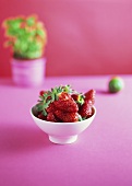 Strawberries in bowl