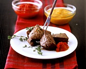 Beef fillet (fondue bourguignonne)