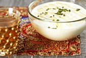 Honey yoghurt with pistachios (Canfistikli, Bali yoghurt)