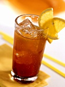 Tequila Sunrise in long drink glass