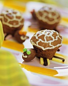 Chocolate tortoise muffins