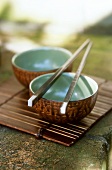 Bowl with chopsticks