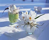 Eggcup filled with flowers as Easter decoration