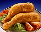 Breaded chicken thighs