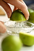 Squeezing a lime