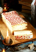 Speckled cheesecake for witch's party