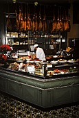 Interior scene in a delicatessen