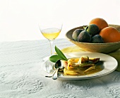Pancakes with figs and orange sauce (Majorca)