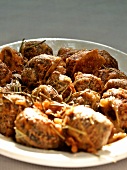 Xoxli (breaded, baked snails, Crete)