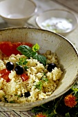 Couscous with tomatoes and olives
