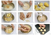 Kartoffel-Semmel-Knödeln mit Maisgriess zubereiten