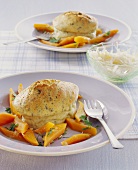 Vegetable and herb soufflé