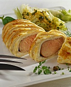 Pork fillet in puff pastry