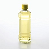A bottle of vegetable cooking oil