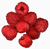 A few raspberries