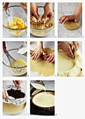 Making lemon tart