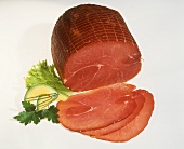 Ham from lower part of ham (Nußschinken), a piece & slices