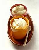 Home-made mayonnaise in pots (keeps 3-4 days)