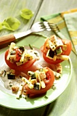 Tomato boats with vegetable filling