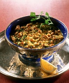 Chorba fassia (Fleisch-Gemüse-Eintopf mit Zitrone, Marokko)