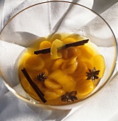 Dried apricot dessert