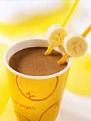 Chocolate milk with banana